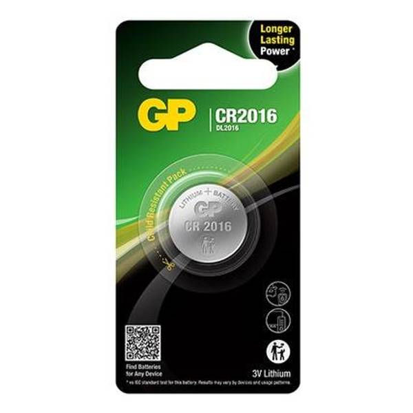 Hovedbilde Batteri lithium GP CR2016 3,0V 1stk