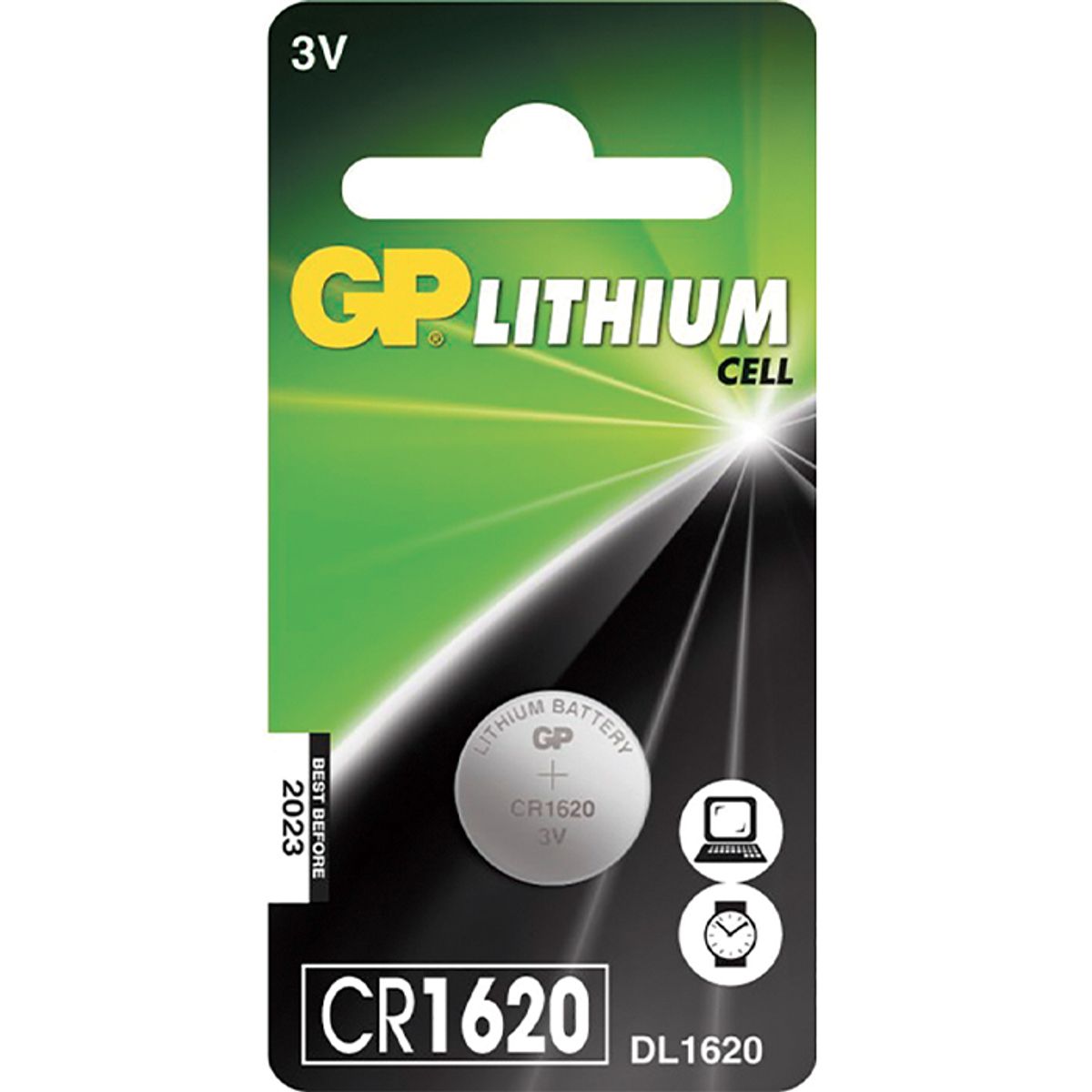 Batteri GP lithium CR1620 3,0V 1stk