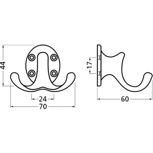 Hovedbilde Krok 0029-01 Aluminium sølv eloksert